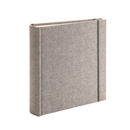 NCL仲林插袋式布藝小相冊本200張5寸 情侶插頁影集/家庭相薄照片書 棕色 NB-2UP5-BR