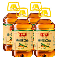 中安大豆油5L*4（整箱裝）笨榨濃香型豆油 非轉(zhuǎn)基因食用油 老式壓榨油