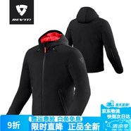 REVIT冬季騎行服摩托車CE級護具馬龍H20男防水保暖反光機車賽車服四季 黑色 M