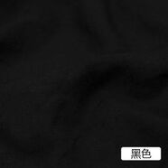 純色棉綢純棉布料 寶寶布綿綢布嬰兒人造棉布料夏季傾銷(xiāo)服裝面料 黑色/半米價(jià)(1.6米寬)