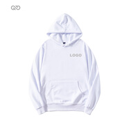 紀凱帝 衛衣定制工作服印logo拉鏈外套連帽加絨班服同學(xué)聚會(huì )diy工衣工裝 白色【毛圈款】 XXL