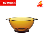 2022新款法國Duralex多萊斯玻璃餐具琥珀色家用鋼化盤(pán)耐熱微波爐 碗13點(diǎn)5cm-2005d510ml高6點(diǎn)