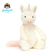 Jellycat害羞獨(dú)角獸安撫毛絨玩具柔軟公仔娃娃七夕禮物 米色 高18 X 寬9 CM