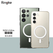 RingKe透明手機殼適用于三星Galaxy S23輕薄防摔Plus啞光透明磁吸保護套卡套殼韓國 磁吸 啞光透明【經典版】 S23Ultra