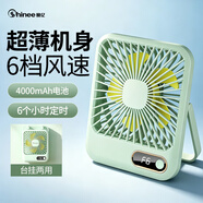 賽億定時(shí)USB小風(fēng)扇蓄電款電風(fēng)扇折疊輕薄扇小臺(tái)扇迷你便攜風(fēng)扇學(xué)生床頭辦公室輕音桌面扇4000mA