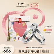 丹尼爾惠靈頓（DanielWellington）[七夕情人節禮物]dw情侶對戒時尚經典系列情侶戒指送男友 月光銀一對【碼數備注】 *