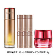 丸美（MARUBI）丸美爽膚水彈力蛋白凝時(shí)緊致保養液補水保濕滋潤提拉緊致女官方 100ml+水 90ml +多肽日霜