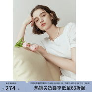 范思藍恩黑色法式氣質顯瘦連衣裙女夏季赫本風小黑裙設計感12125 柔花白色 L