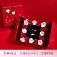 Fanci范琦閃耀銀河情侶訂求婚銀戒指999足銀生日對戒禮物送男女朋友