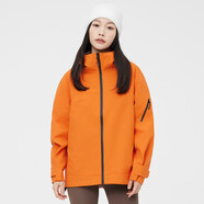 西域駱駝（VANCAMEL）沖鋒外套女登山滑雪2024新款秋冬露營出游運動騎行外套男防風 HS318A陽光橙-男女同款 M