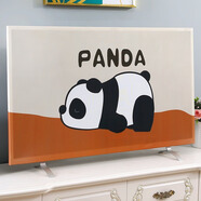 潤華年2024年新款輕奢電視機罩防塵罩套蓋布液晶蓋巾65寸55寸75電視罩套 可愛(ài)熊貓【彈力】 80寸