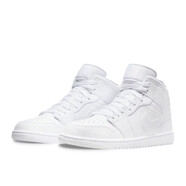 耐克（NIKE）Air Jordan 1 AJ 1 減震防滑耐磨 男子籃球鞋 純白554724-136 44.5
