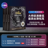 愛麗絲（Alice）小提琴弦A703不銹鋼絲小提琴弦線5根1弦裝一弦2/3/4弦套弦 【三套裝】A747+備用E1弦3根
