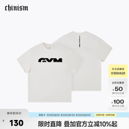 CHINISM短袖t恤男2026夏季寬松重磅印花半袖體恤潮流百搭運(yùn)動(dòng)上衣男 白色 L