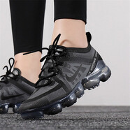 耐克（NIKE）新款男女鞋 Air VaporMax 大氣墊運動休閑鞋跑步鞋 AR6632-002 黑色女鞋 38.5