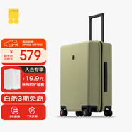 地平線8號（LEVEL8）行李箱密碼拉桿箱男女托運大容量萬向輪旅行者PC箱 24英寸芥末綠