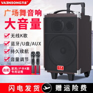 萬(wàn)圣Q8 廣場(chǎng)舞音響戶(hù)外藍牙音箱k歌大功率便攜式移動(dòng)拉桿帶話(huà)筒U盤(pán)錄音擺攤廣告大音量重低音炮 Q8旗艦版+32G U盤(pán)+無(wú)線(xiàn)雙話(huà)筒