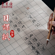 【全網低價】榮寶齋 書畫宣紙 米字格練習日課紙 小楷毛筆字帖 初學者毛筆墨汁書法半生半熟 2cm*104格/50張