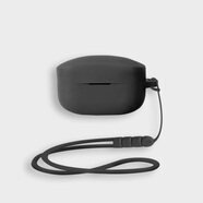 黑戴適用索尼xm4保護套Sony/索尼WF-1000XM5真無(wú)線(xiàn)藍牙耳機保護殼硅膠軟殼充電倉盒硅膠純色上下一體式 黑色硅膠殼+黑色螺旋硅膠繩 索尼wf1000xm4