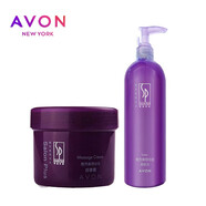 雅芳（AVON） 雅芳美容沙龍按摩霜200g 面部深層清潔 保濕補水 滋潤去角質(zhì)死皮 按摩霜200g+柔膚水500ml