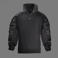 軍迷用品服裝迷彩服戰(zhàn)術(shù)服戶外G3童裝蛙服長袖上衣CP迷彩兒童作訓(xùn) 暗夜迷彩 150cm