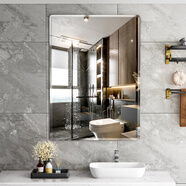 安爾雅 浴室鏡 衛生間可粘貼穿衣鏡子化妝鏡洗手間衛浴鏡子貼墻壁免打孔