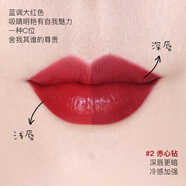 肌膚之鑰（CPB）日本CPB/肌膚之鑰2024年夏季新品金管晶鉆光鍛滋潤口紅/唇膏 02 猩紅色鉆石-整套