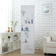 格力悅雅方形空調(diào)罩柜機(jī)防塵罩彈力布套子全包KFR72LW72591NhAa-3 小草白 全包 3匹（175*51*32cm)