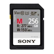 索尼（SONY）256GB SD存儲(chǔ)卡 SF-M256/T2 M系列 相機(jī)攝像機(jī)內(nèi)存卡 U3 C10 V60 UHS-II讀速高達(dá)277MB/s