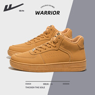 回力男鞋小白鞋男冬季新款空軍一號鞋子男學(xué)生百搭情侶休閑運動(dòng)板鞋男 小麥色/高幫 42