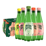 Perrier 法國(guó)進(jìn)口巴黎水（Perrier）充氣天然礦泉水含氣果味氣泡水飲料 多味拼500mL*24瓶日期過(guò)半
