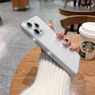 云粼 適用蘋(píng)果15手機殼玻璃閃粉透明全包鏡頭iPhone15Pro手機殼防摔15ProMax保護殼Plus殼 【星光銀+透亮玻璃閃粉】 iPhone15Plus【6.7寸】