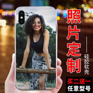 IUWL 適用于蘋果x手機殼夜光定制xr/8/6s/7/plus/iphonex/xs max/5s 來圖定制【透明軟殼】留言機型