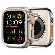 LAZYODD適用AppleWatch ultra3保護(hù)殼鋅合金金屬加后蓋全包保護(hù)殼 iwatchS11/10/9/8/7/6/5/4/SE改裝殼SE2 鈦色（平面殼 不帶字） S10 小表盤 42M