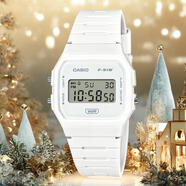 卡西歐（CASIO）男女學(xué)生ins風(fēng)復(fù)古小方塊兒童表F-91WC-2A/4A/4A2 1B 7A 9A電子表 F91WB-7A 2024新配色限量 送貼膜