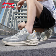 李寧（LI-NING）赤兔7PRO男跑步鞋競速跑鞋SOFT輕量減震回彈穩(wěn)定支撐透氣運動鞋男 水縹灰(易適) 43