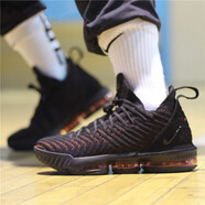 耐克（NIKE）男鞋 Lebron 16 詹姆斯16代 實(shí)戰透氣舒適耐磨籃球鞋CI2669-301 AO2595-002 紅蜘蛛 42