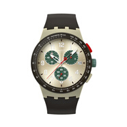 斯沃琪斯沃琪（Swatch）瑞士手表 三眼熊貓盤(pán)時(shí)尚配色男女情侶表石英表 SUST402