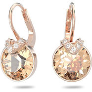 施華洛世奇（SWAROVSKI）耳環(huán) 經(jīng)典水晶耳墜 吊式閃亮優(yōu)雅知性高貴宴會(huì)飾品禮物奢侈品潮牌 rose gold/玫瑰金 2個(gè)