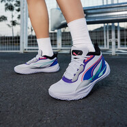 彪馬（PUMA）男鞋運動(dòng)鞋休閑鞋籃球鞋377572 37757218彪馬白+藍+紫羅蘭+湖藍 42
