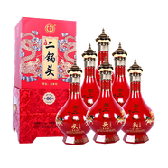 永豐牌永豐牌北京二鍋頭金龍60 清香型白酒 500ml*6瓶整箱裝 42度喜慶紅1箱
