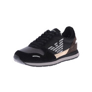阿瑪尼（Emporio Armani） EA男鞋板鞋 運(yùn)動(dòng)休閑鞋時(shí)尚舒適經(jīng)典百搭板鞋  X4X215XL200 黑色N762 41.5 標(biāo)準(zhǔn)碼