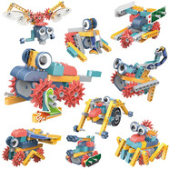 樂(lè ) go大顆粒拼裝機器人百變電動(dòng)科教齒輪積木男女孩兒童玩具 【升級版】機械齒輪百變造型 3-6-12-15歲平安夜圣誕節送禮元旦新年禮物