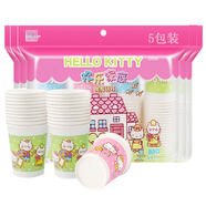宜潔（yekee）Hello Kitty歡樂家庭加厚紙杯250ML 400只 JD-8956