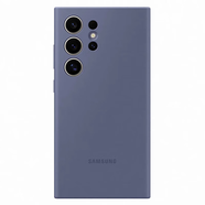 三星（SAMSUNG）Galaxy S24 Ultra原裝硅膠保護(hù)殼 手機(jī)套 原廠保護(hù)殼 手機(jī)保護(hù)套 SM-S9280手機(jī)殼  S24Ultra 紫色