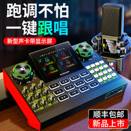 十盞燈旗艦款G9聲卡手機專用直播帶貨設備電腦臺式機通用套裝錄音棚調音臺主播唱歌抖音快手喊麥全套 推薦【旗艦款】【PKpro黑色電容麥-G9聲卡】