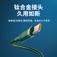 能適雙頭Type-c數據線(xiàn)100W/60W快充ctoc充電線(xiàn)適用華為榮耀oppo小米vivo蘋(píng)果ipad筆記本電腦平板車(chē)載 綠色【單條裝】100W雙C接口-安卓蘋(píng)果通用 2米