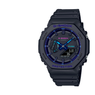 卡西歐（CASIO）手表新款G-SHOCK數碼賽博制霸藍色防水運動(dòng)男表 GA-2100VB-1A 農家橡樹(shù)