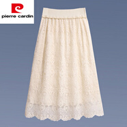皮爾卡丹（pierre cardin）145小個(gè)子蕾絲半身裙子女春秋矮個(gè)子150穿搭155中裙修身2023新款 杏色秋冬版 內(nèi)襯加絨 M 裙長(zhǎng)65cm