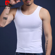 皮爾卡丹品牌男裝莫代爾夏季圓領(lǐng)背心男士健身運動(dòng)純棉透氣青年修身型無(wú)袖緊身.T.恤針織 白色 L